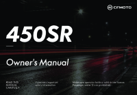 CFMoto 450SR - Owners manual-